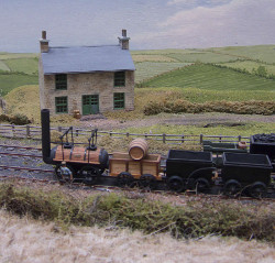 A scene from the Museum's model of the Stockton and Darlington which illustrates its route from pits to port.  Photo: Tim Ruffle.